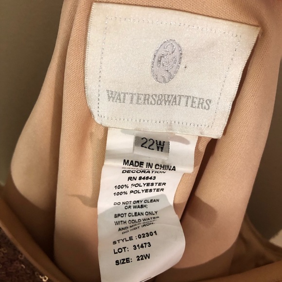 Watters Gold Sequin Zoe Tank Top 22W - Picture 7 of 8